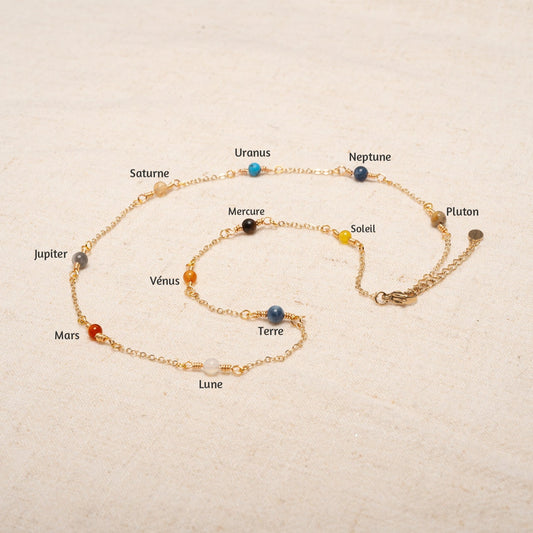 Solar system necklace in limited edition